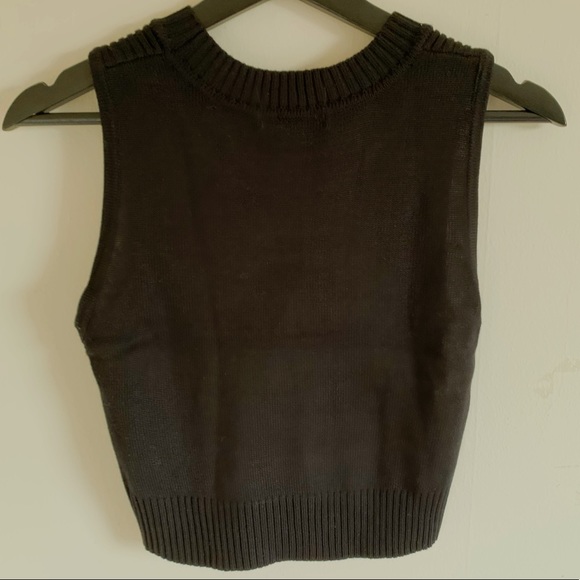 Stitches Knit Crop Top - Picture 2 of 4